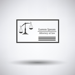 Image showing Lawyer business card