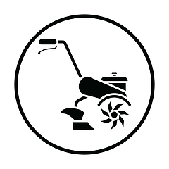 Image showing Garden tiller icon