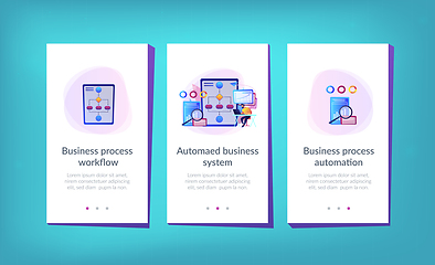 Image showing Business process automation (BPA) app interface template.