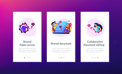 Image showing Shared document app interface template.
