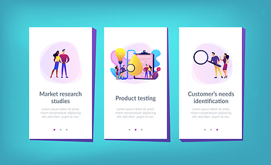 Image showing Product testing app interface template.