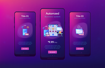 Image showing Business process automation (BPA) app interface template.