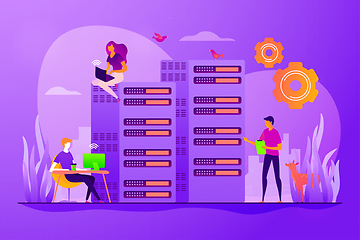 Image showing System administration concept vector illustration