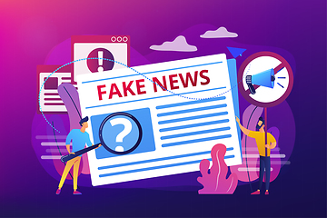 Image showing Fake news concept vector illustration