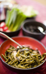Image showing green beans and food