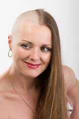 Image showing beautiful woman cancer patient