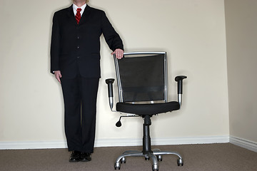 Image showing Businessman empty chair