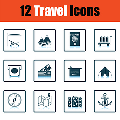 Image showing Travel icon set