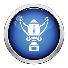 Image showing American football trophy cup icon