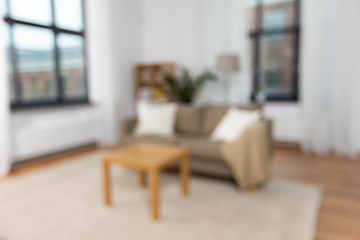 Image showing interior of home living room with sofa and table