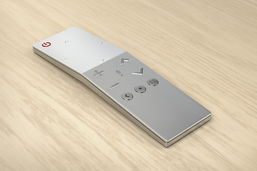 Image showing Silver remote control for smart tv
