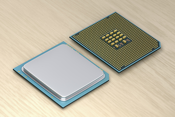 Image showing Two modern computer processors