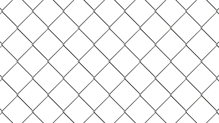 Image showing Chain link fence pattern. Realistic geometric texture