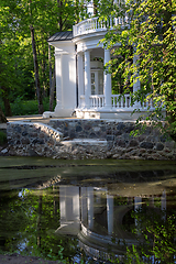 Image showing coffee pavilion - rotunda in Kemeri, Latvia