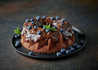 Image showing freshly baked chocolate cake