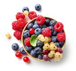 Image showing bowl of fresh berries
