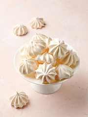 Image showing freshly baked meringue cookies