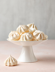 Image showing freshly baked meringue cookies