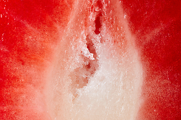 Image showing strawberry pulp macro