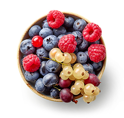 Image showing bowl of fresh berries