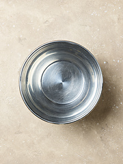 Image showing empty metal bowl 