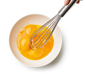 Image showing bowl of egg yolks