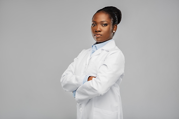 Image showing african american female doctor or scientist