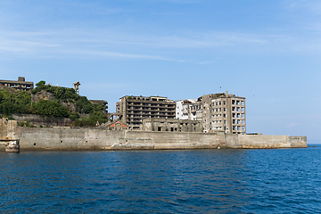 Image showing Abandoned Hashima Island in Nagasaki city of Japan