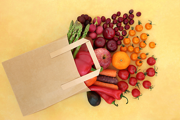 Image showing Groceries of Fruit and Vegetables High in Lycopene