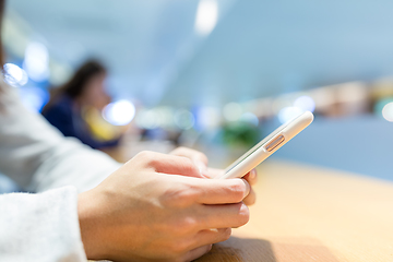 Image showing Woman use of mobile phone