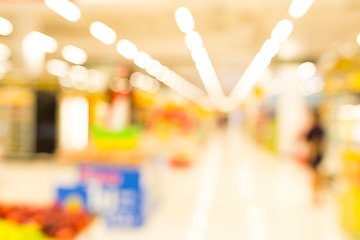 Image showing Abstract blurred supermarket