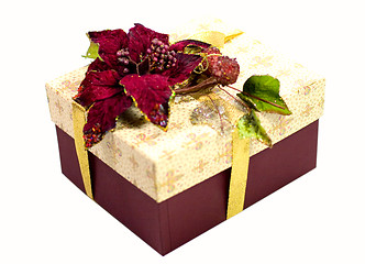 Image showing gift box with beautiful decoration