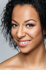 Image showing beautiful happy girl with darker skin tone