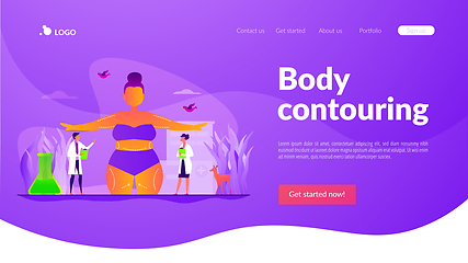 Image showing Body Contouring landing page template