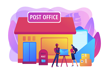 Image showing Post office concept vector illustration