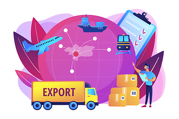 Image showing Export control concept vector illustration