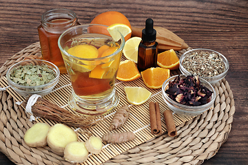 Image showing Medicinal Remedy for Cold and Flu Virus