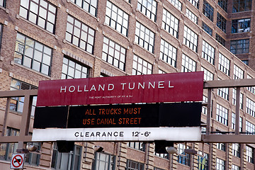 Image showing Holland tunnel