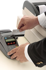 Image showing credit or bank card transaction