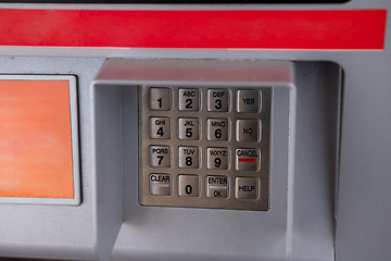 Image showing Pin keypad on an atm or gas station