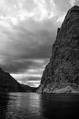 Image showing Naeroyfjord, Sogn og Fjordane, Norway