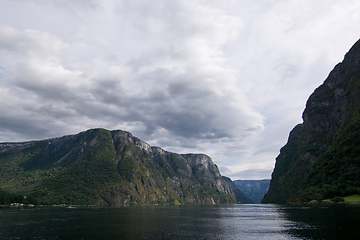 Image showing Naeroyfjord, Sogn og Fjordane, Norway