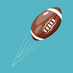 Image showing Rugby Ball vector color illustration.