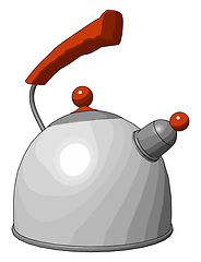 Image showing Parts of kettle vector or color illustration