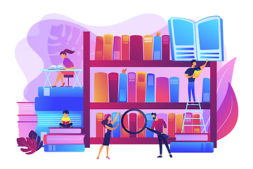 Image showing Public library concept vector illustration