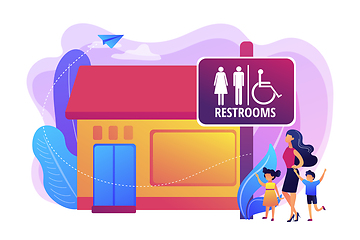 Image showing Public restroomsconcept vector illustration