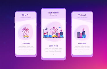 Image showing Alternative fuel app interface template.