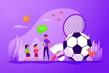 Image showing Sport summer camp concept vector illustration