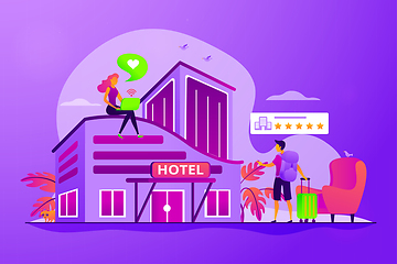 Image showing Design hotel concept vector illustration