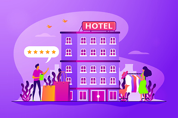 Image showing Boutique hotel concept vector illustration